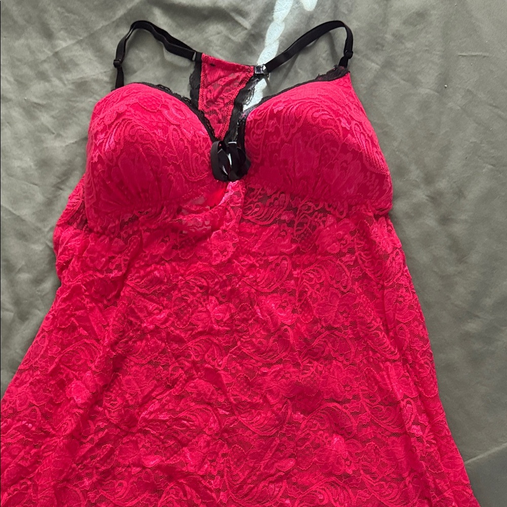 Elegant Apt 9 Plus size Lace Women’s Intimate Sleepwear - Red/Black